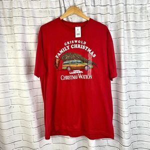 National Lampoon Mens Griswold Family Christmas T-shirt Red Various Sizes